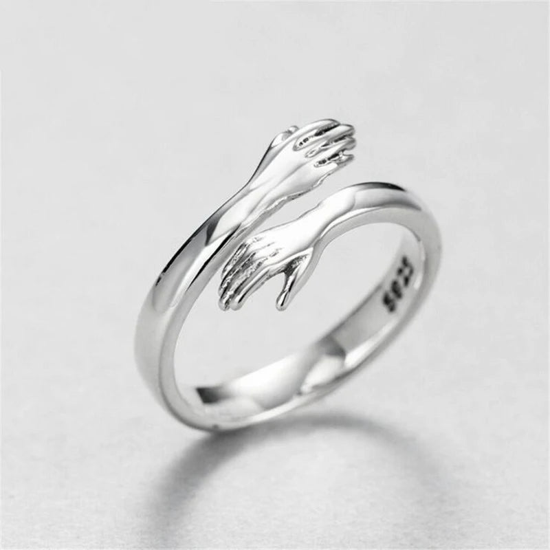 Bague câlin en argent