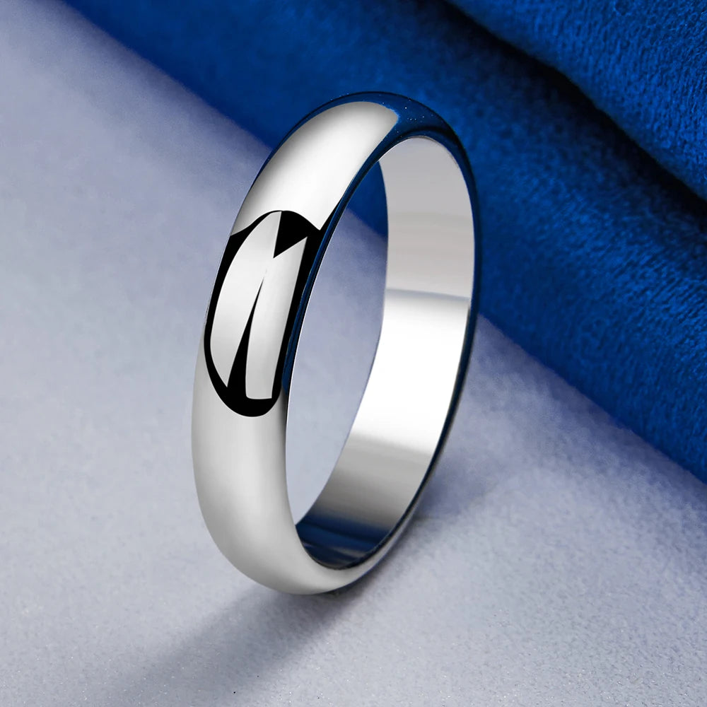 Bague polie en argent 925