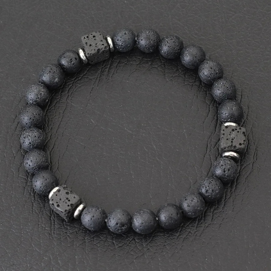 Bracelet en pierre de lave