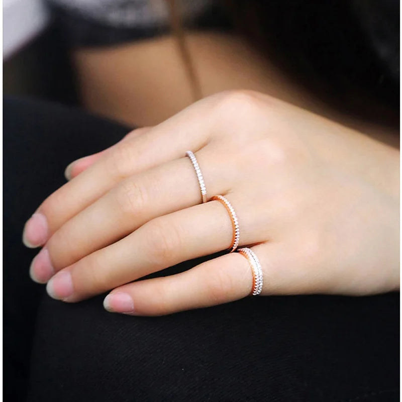 Bague anneau en argent Sterling 925