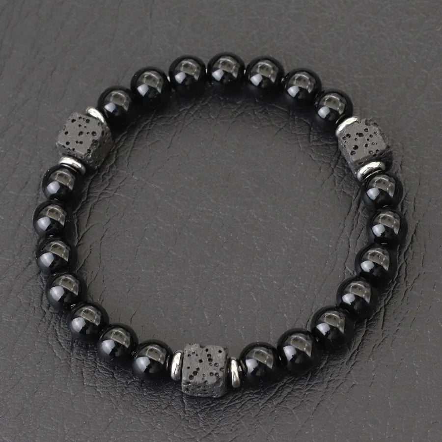 Bracelet en pierre de lave