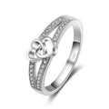 Bague coeur argent 925