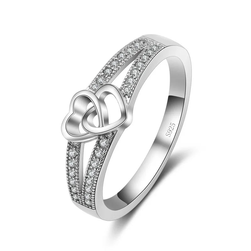 Bague coeur argent 925
