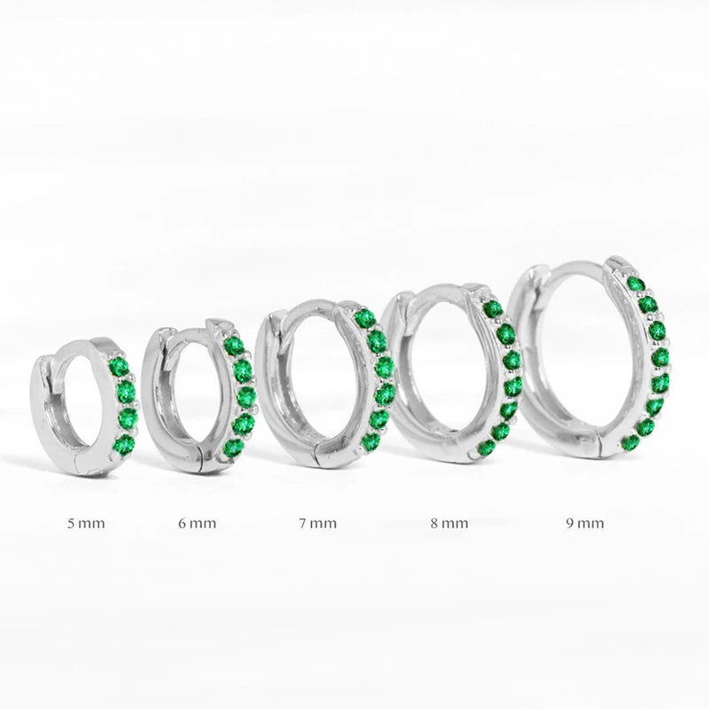 Boucles d'oreilles créoles en argent Sterling 925