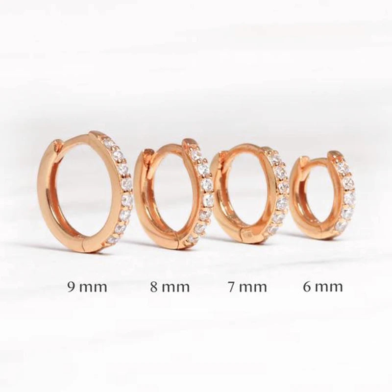 Boucles d'oreilles créoles en argent Sterling 925