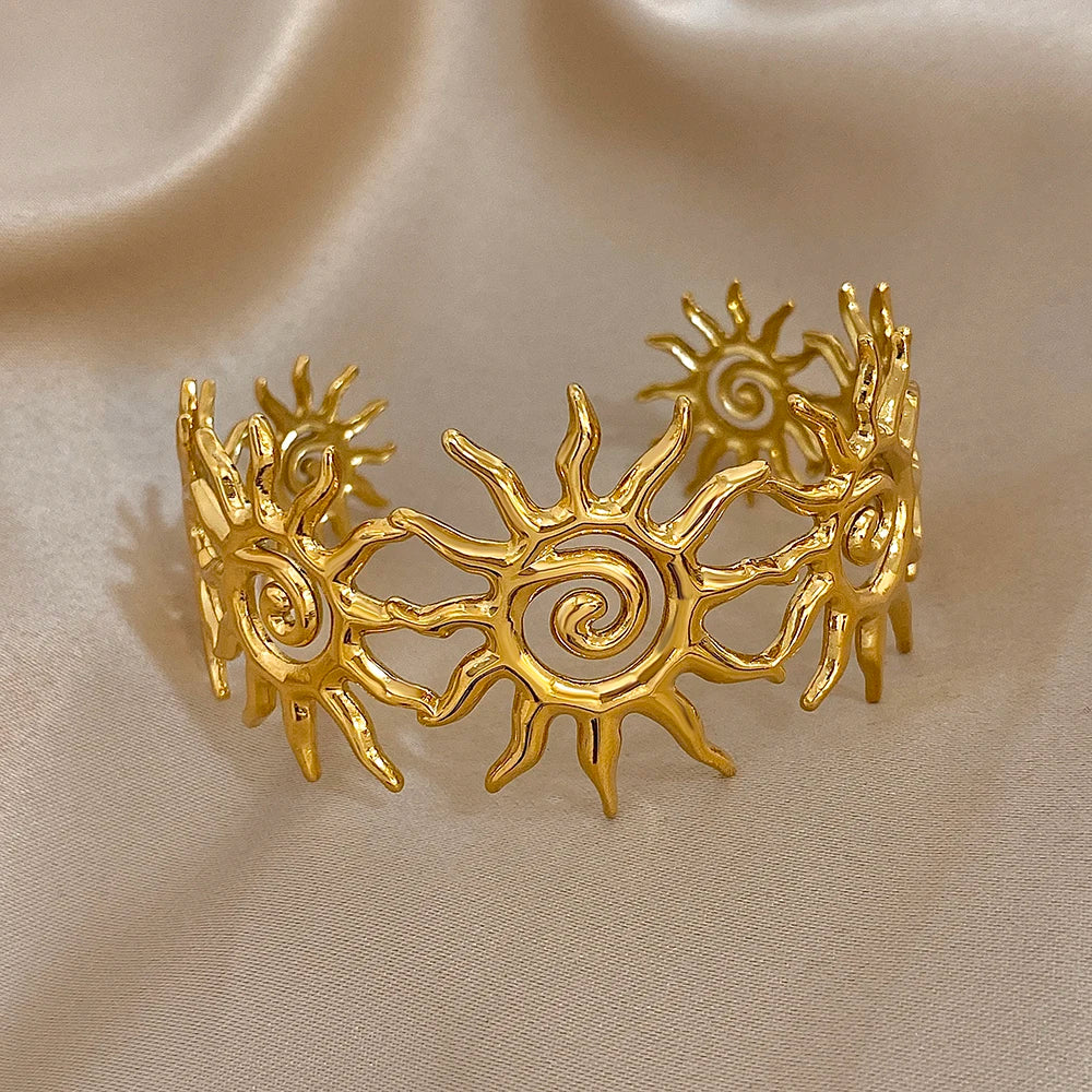 Bracelet manchette or