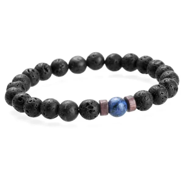 Bracelet pour hommes, perle de pierre de lune