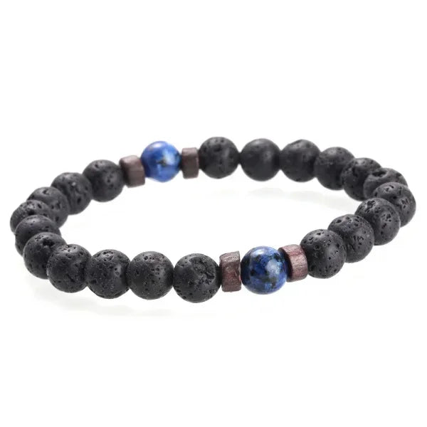 Bracelet pour hommes, perle de pierre de lune
