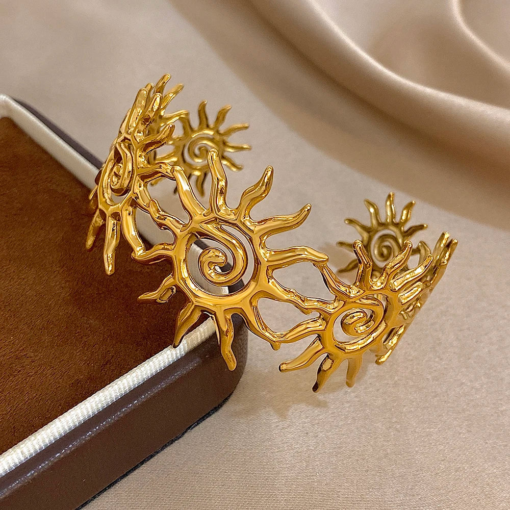 Bracelet manchette or