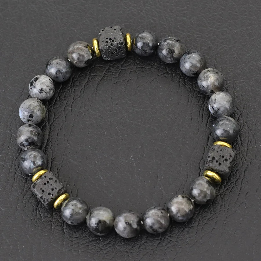 Bracelet en pierre de lave