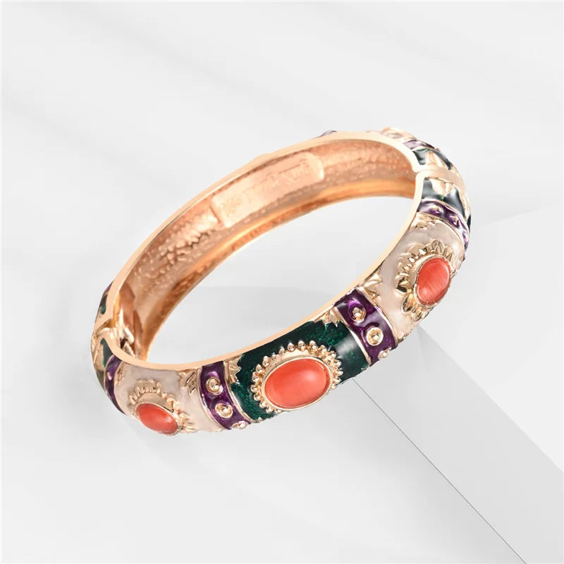 Bracelet en émail pour femmes, bracelet hawaïen, bohème