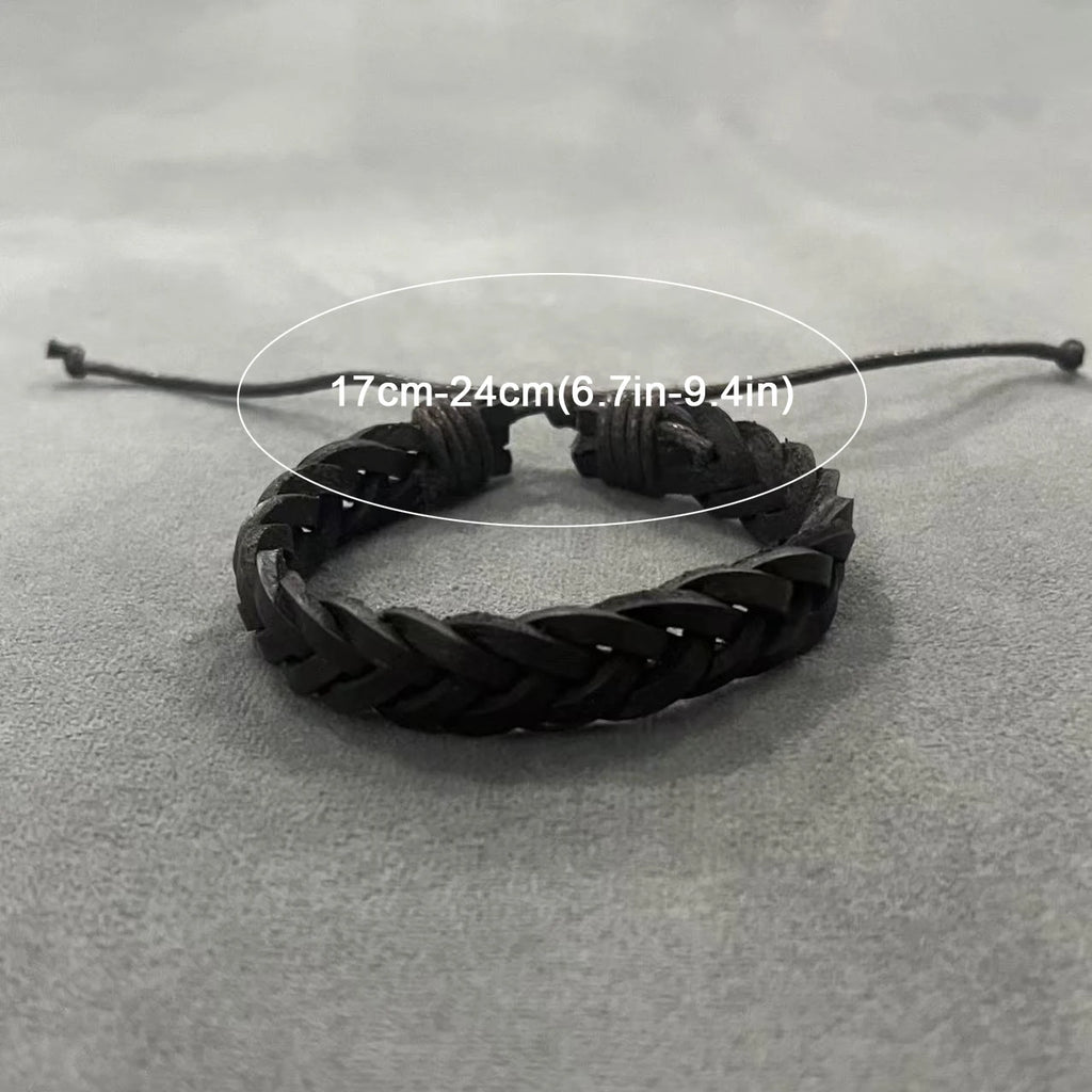 Bracelet en cuir tressé