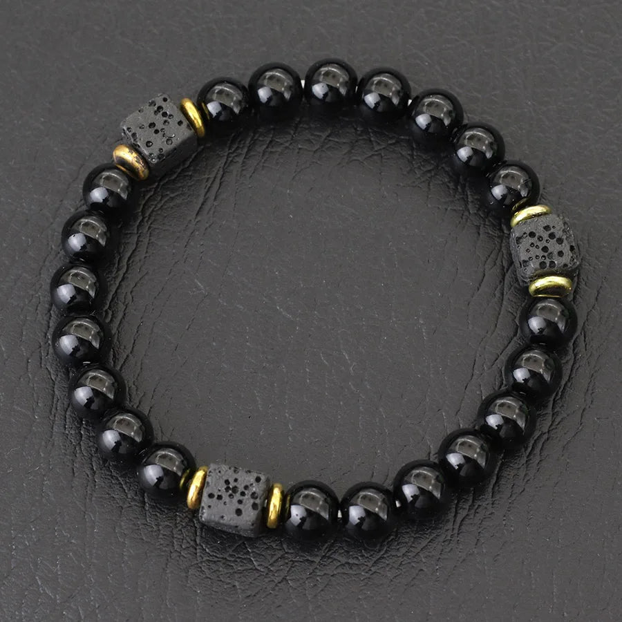 Bracelet en pierre de lave
