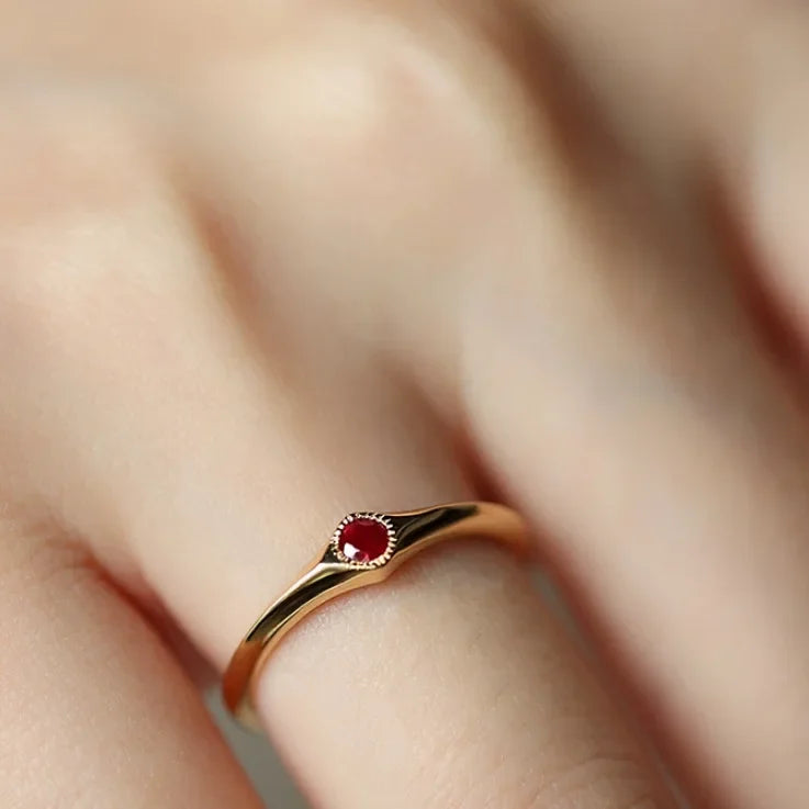 Bagues rubis rouge