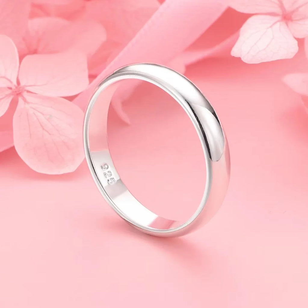 Bague polie en argent 925