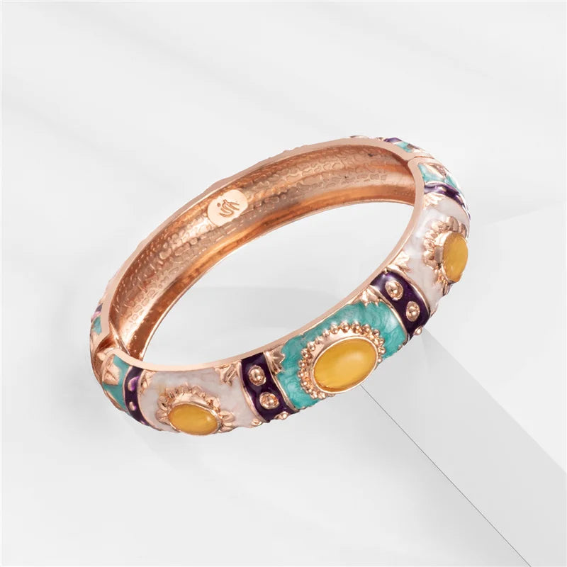 Bracelet en émail pour femmes, bracelet hawaïen, bohème