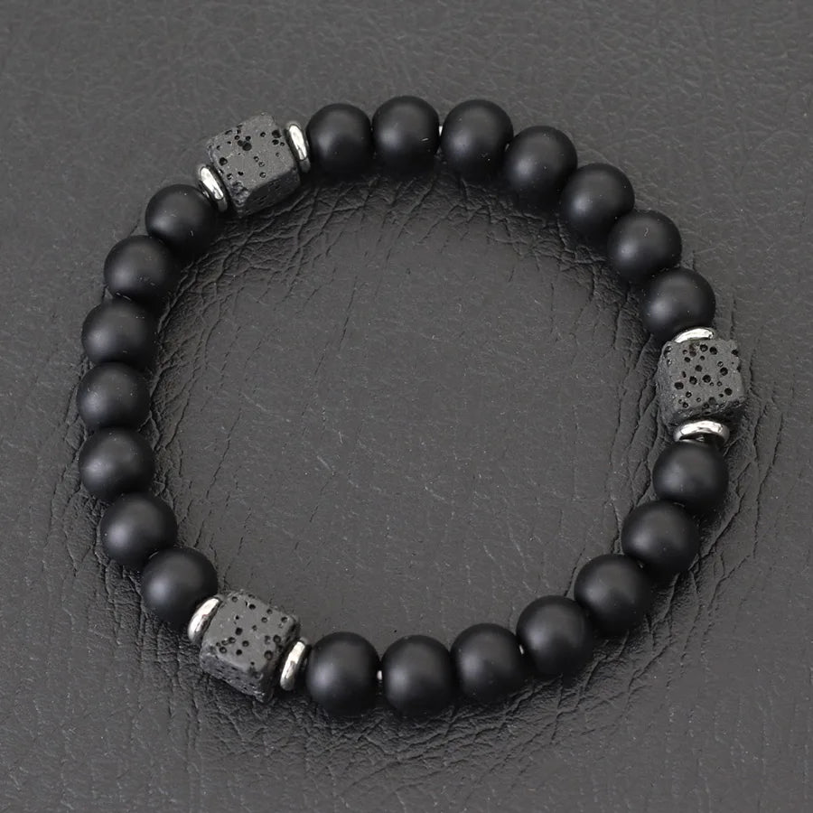 Bracelet en pierre de lave