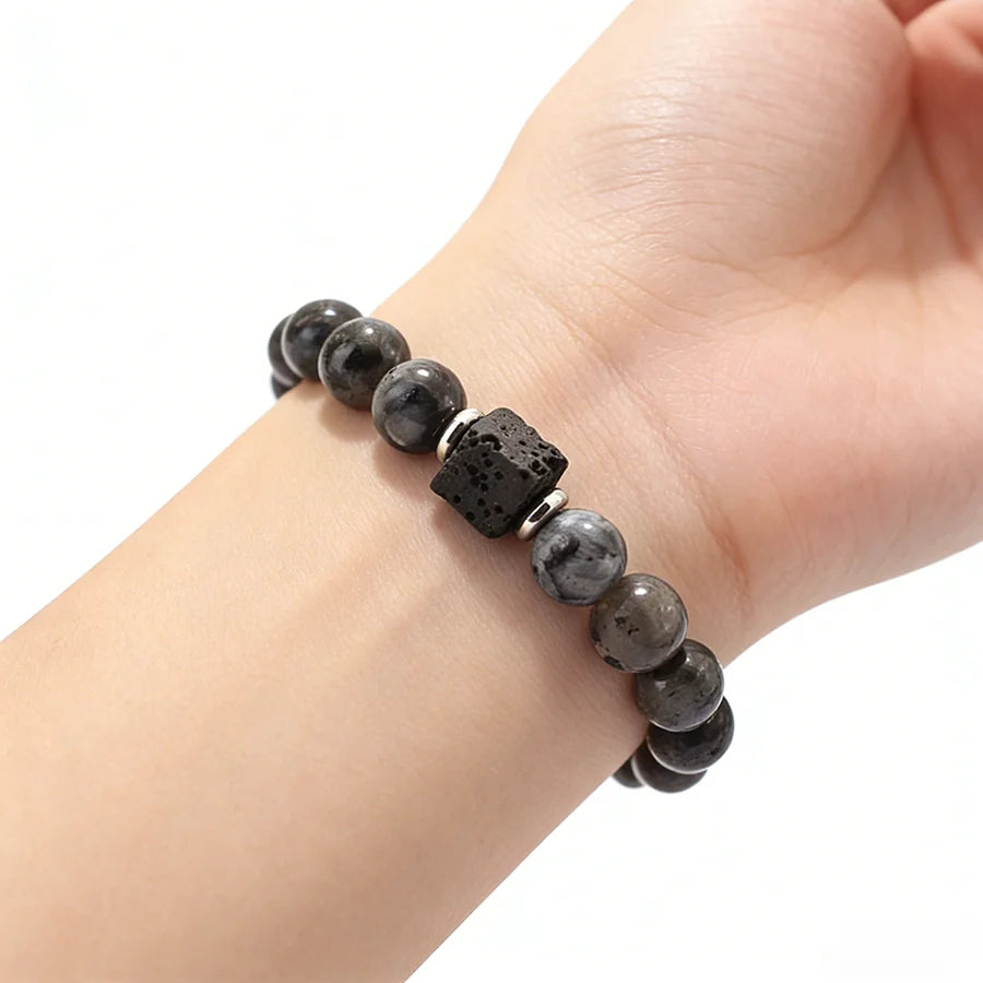 Bracelet en pierre de lave