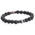 Bracelet pour hommes, perle de pierre de lune